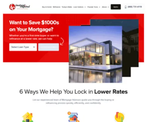 Instantcapital.com(Anaheim Mortgage Broker) Screenshot