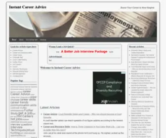 Instantcareeradvice.com(Career Advice for Job Seekers and Corporate Ladder Climbers) Screenshot