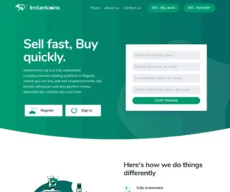 Instantcoins.ng(Convert bitcoin to naira) Screenshot