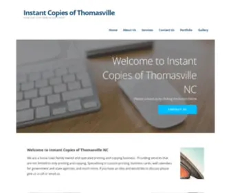 Instantcopiesofthomasville.com(Your One Stop Print & Copy Shop) Screenshot