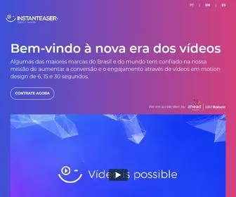 Instanteaser.com(Estúdio Criativo Especializado em Video Ads) Screenshot