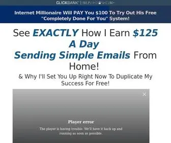 Instantemailempire.biz(Learn How To Make $160 to 440 Per Day Sending Simple Emails) Screenshot