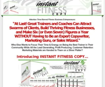 Instantfitnesscopy.com(Instant Fitness Copy) Screenshot