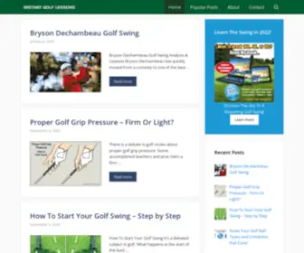 Instantgolflessons.com(Instant Golf Lessons) Screenshot