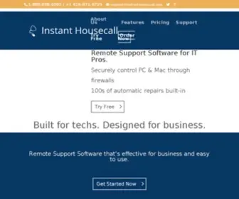Instanthousecall.com(Remote Support Software for small IT business) Screenshot