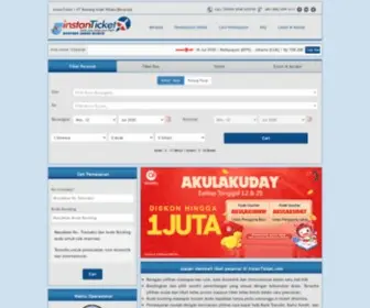 Instanticket.com(Promo Tiket Pesawat Murah Domestik dan Internasional) Screenshot