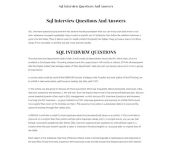 Instantjobinterviewtools.com(Sql Interview Questions And Answers) Screenshot