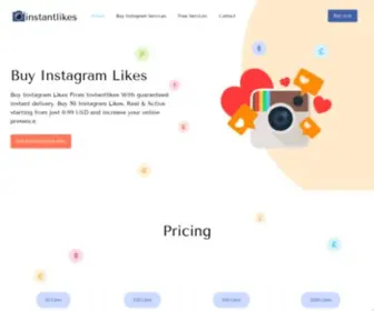 Instantlikes.net(Buy Instagram Likes) Screenshot