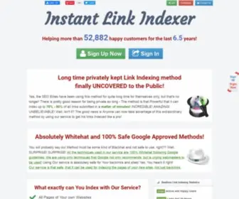 Instantlinkindexer.com(INSTANT LINK INDEXER) Screenshot