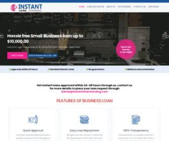 Instantloansfunding.com(Startup Business Loans For Small Business) Screenshot