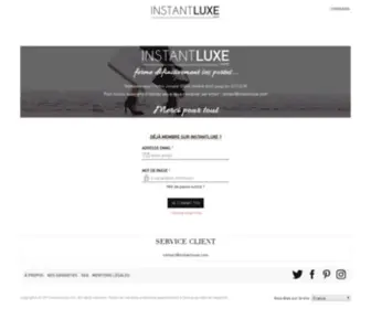Instantluxe.com(Achetez et vendez des articles de luxe d'occasion expertisés) Screenshot