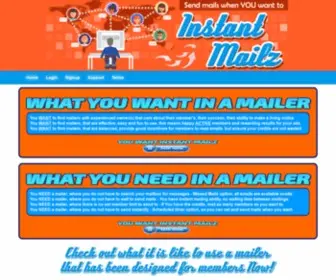 Instantmailz.com(Instant Mailz Instant Mailz) Screenshot