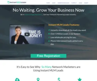 Instantmlmleads.com(MLM Leads Home Business Network Marketing Since 2003) Screenshot