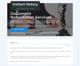 Instantnotary.ca(Instant Notary) Screenshot