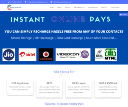 Instantonlinepays.com(AEPS) Screenshot