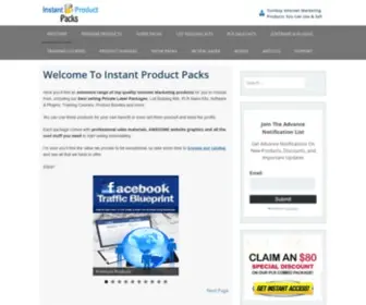 Instantproductpacks.com(Turnkey Internet Marketing Products You Can Use & Sell) Screenshot