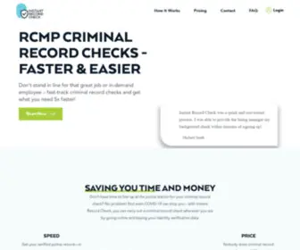 Instantrecordcheck.ca(Criminal Record Check) Screenshot