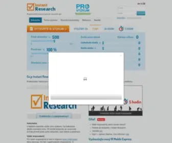 Instantresearch.cz(Instant Research) Screenshot
