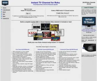 Instantrokuchannel.com(Instant TV Channel for Roku) Screenshot