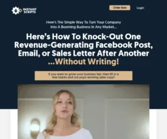Instantscripts.com(Try it now login a simple way to turn your company into a booming business in any market here’s how to knock) Screenshot