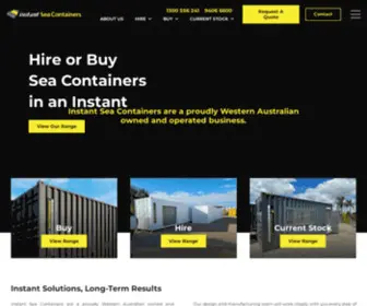 Instantseacontainers.com.au(Instant Sea Containers) Screenshot