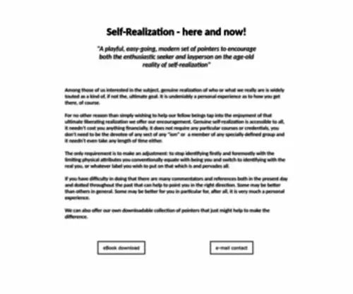 Instantselfrealization.com(Genuine self) Screenshot