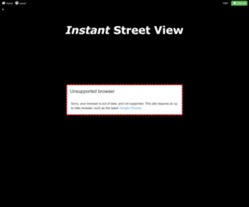 Instantstreetview.com(Instant Google Street View) Screenshot