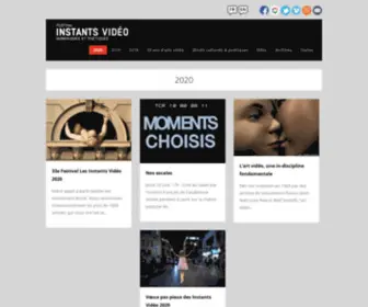 Instantsvideo.com(Instants Vidéo numériques et poétiques) Screenshot