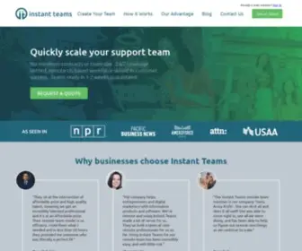 Instantteams.com(Scale Your Business with Remote Teams) Screenshot