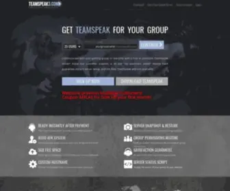 Instantteamspeak.com(TeamSpeak Server Hosting) Screenshot