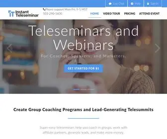 Instantteleseminar.com(Instant Teleseminar) Screenshot