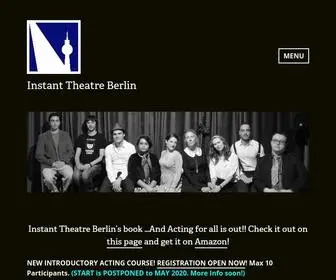 Instanttheatreberlin.com(Acting classes and theatre workshops in English) Screenshot