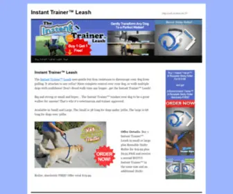 Instanttrainerleash.com(Dog Leash As Seen On TV) Screenshot