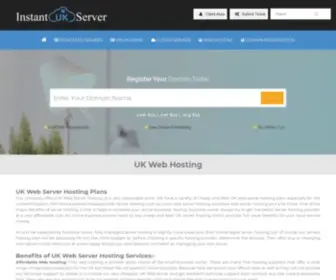 Instantukserver.com(UK Web Server Hosting plans provider company) Screenshot