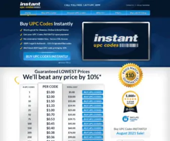 Instantupccodes.com(Barcodes Talk) Screenshot