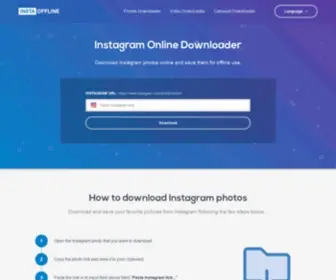 Instaoffline.net(Download Instagram Videos and Photos online) Screenshot