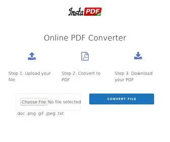 Instapdfpro.com(PDF Converter Free Online) Screenshot