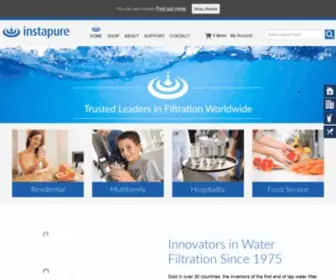 Instapure.com(Water Filters & Water Filtration Systems) Screenshot