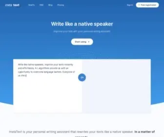 Instatext.io(Write like a native speaker) Screenshot