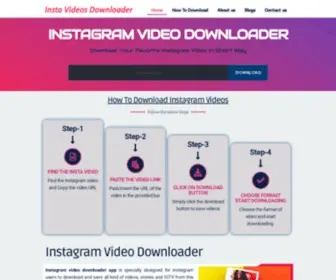 Instavideosdownloader.net(Instagram video downloader online) Screenshot