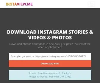 Instaview.me(Download All Stories & Videos & Photos Anonymously On PC or Mobile in One) Screenshot