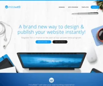 Instaweb.com(Design & Publish your Website With) Screenshot