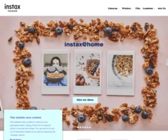 Instax.co.uk(Instant cameras and printers) Screenshot