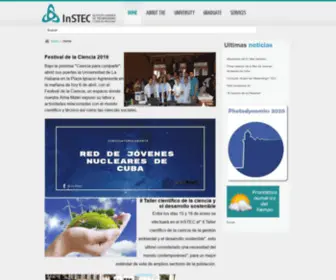 Instec.cu(Sitio del Instituto Superior de Tecnologías y Ciencias Aplicadas (InSTEC)) Screenshot