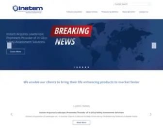 Instem.com(Drug Research & Development) Screenshot