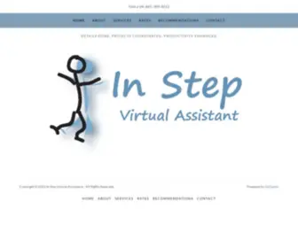 InstepVa.com(In Step Virtual Assistant) Screenshot