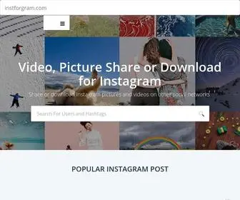 Instforgram.com(instforgram) Screenshot