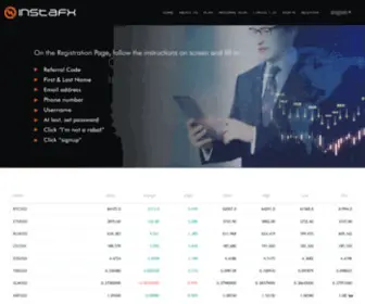 INSTFX.com(InstaFX exchange platform) Screenshot