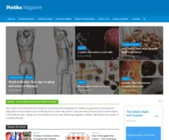 Instiks.com(Health and wellness magazine) Screenshot