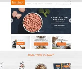 Instinctpetfood.com(Instinct Pet Food) Screenshot
